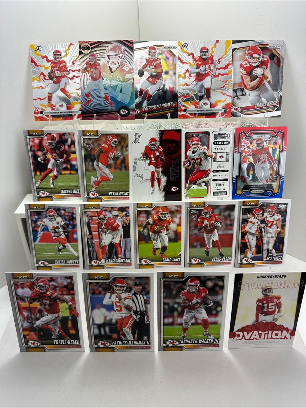 Patrick Mahomes/Travis Kelce Chiefs lot of 19 + Kenneth Walker III/Chris Jones
